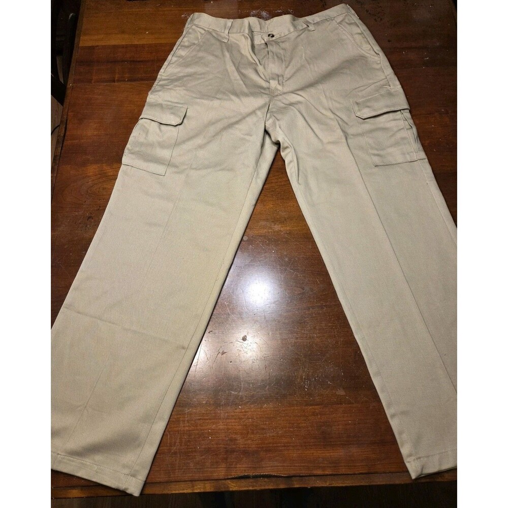 Red Kap Cargo Work Pants Mens 36x32 Khaki Tan Industrial Utility New With Tags